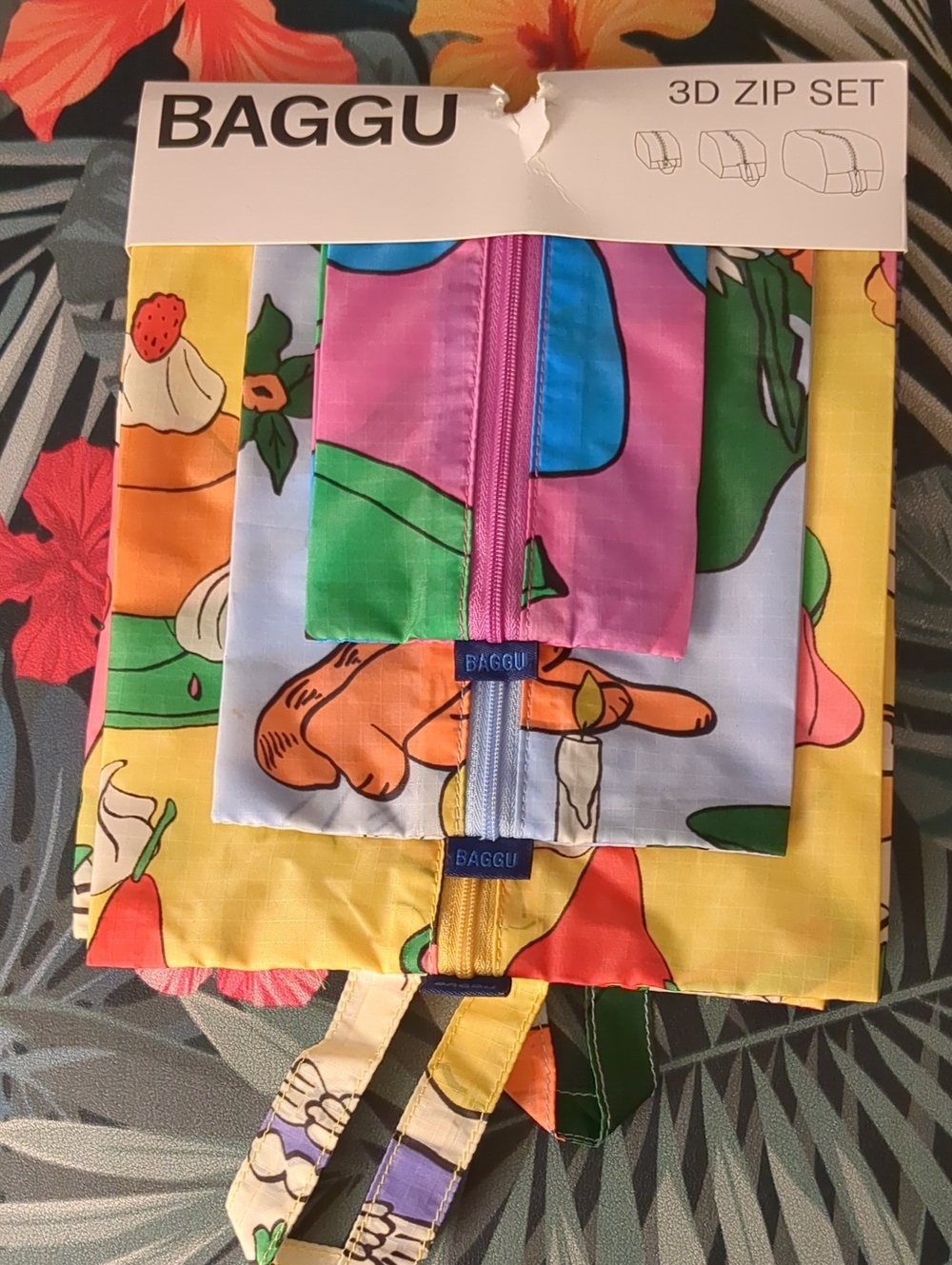 BAGGU Still Life 3D zip set